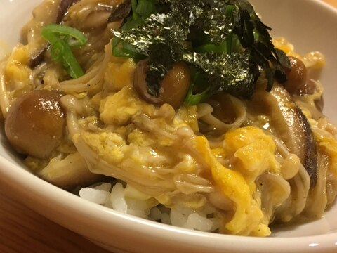 ふわんとろんなオンリーきのこ丼